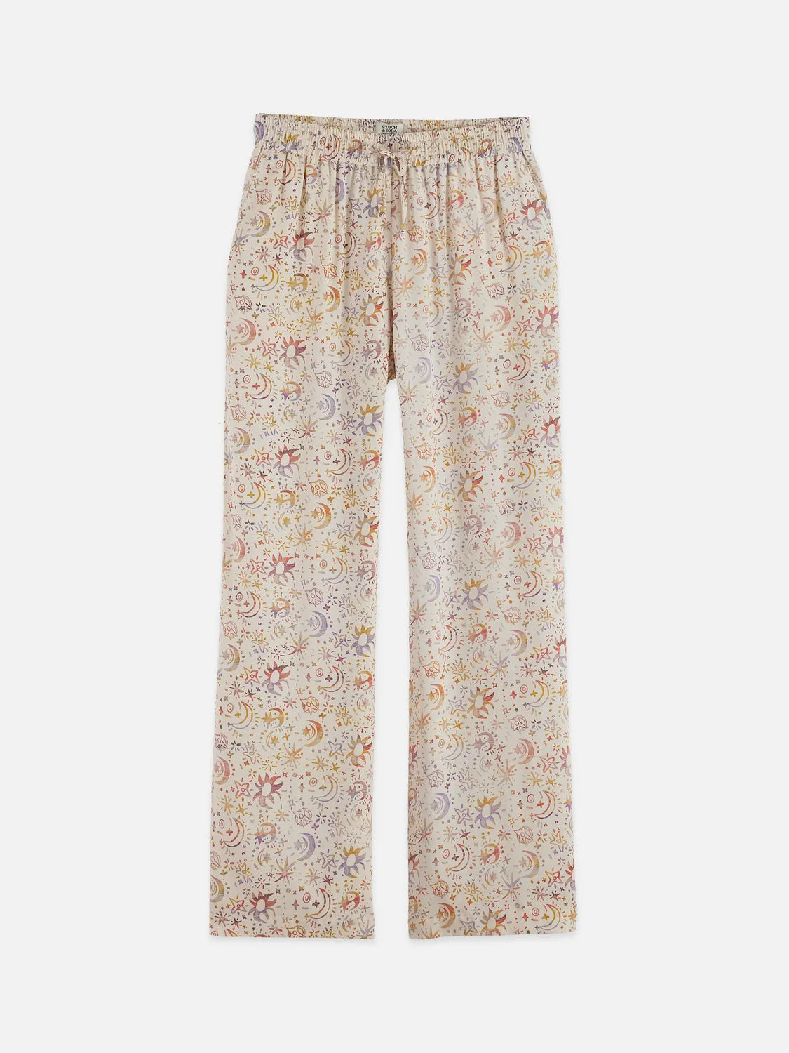 Gia - Mid Rise Wide Leg All Over Printed Pants