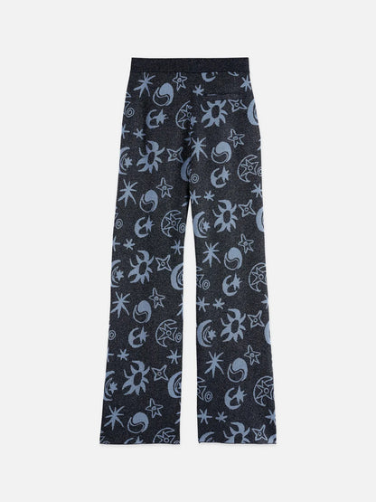 Jacquard Knitted Trousers