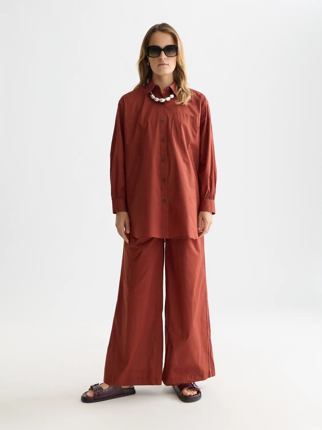 Cotton Voile Pull On Beach Pants