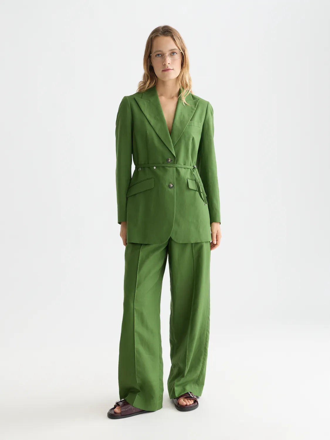 Lou - Lyocell High Rise Wide Leg Pants