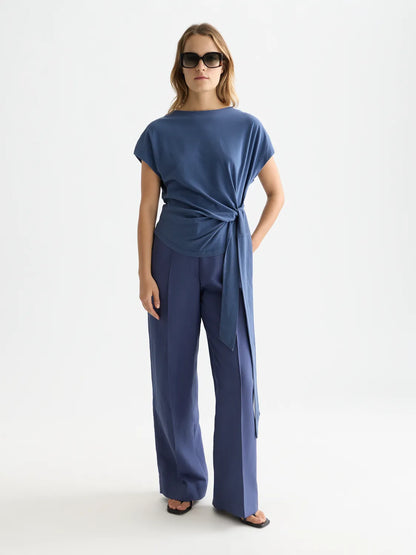 Lou - Lyocell High Rise Wide Leg Pants
