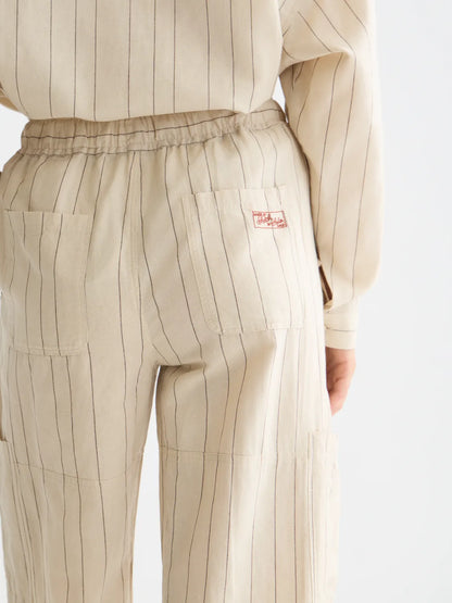 Noa - Linen High-Rise Wide-Leg Relaxed Pull On Pants