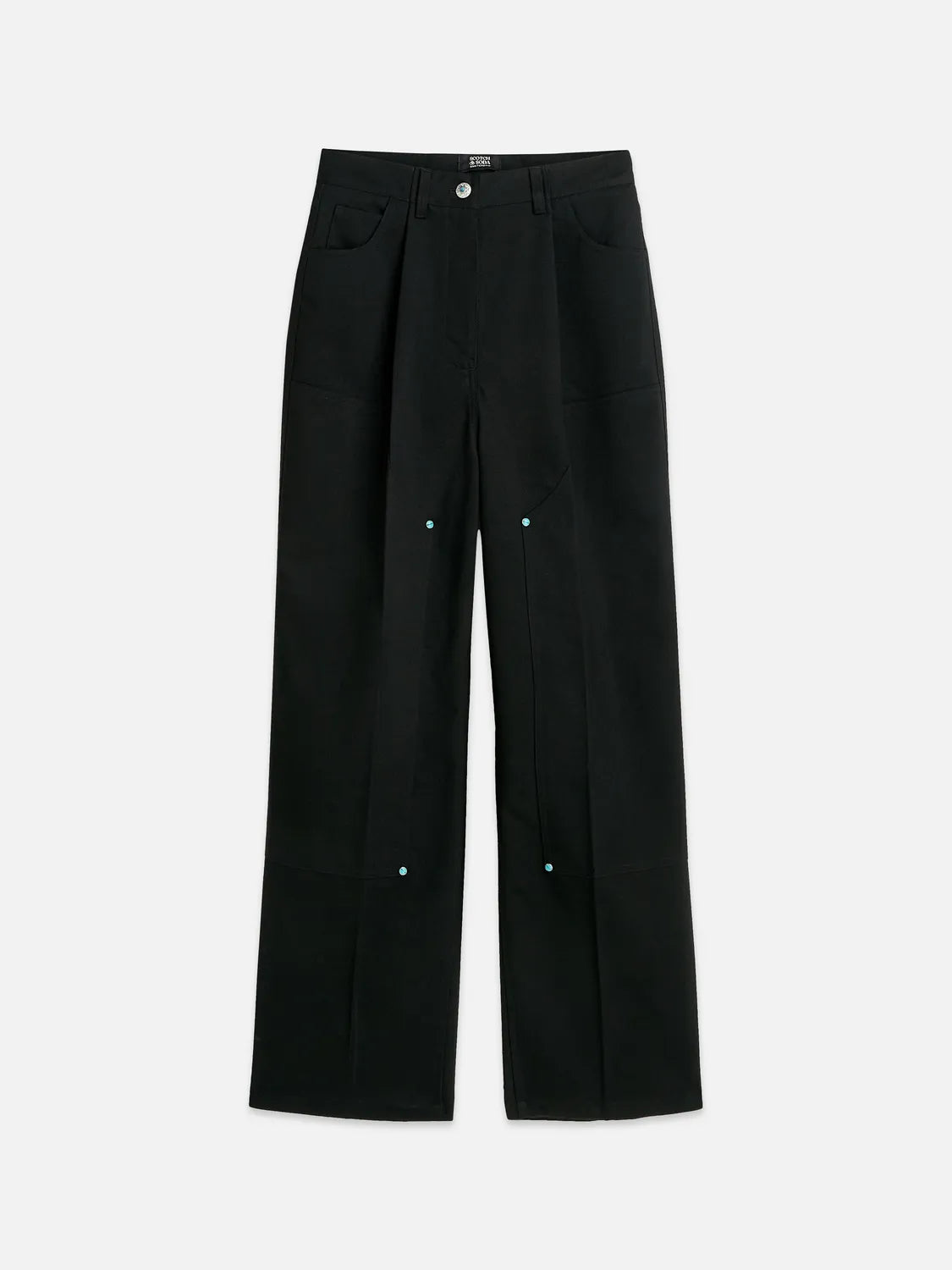 Raine Studded High Rise Wide Leg Pants