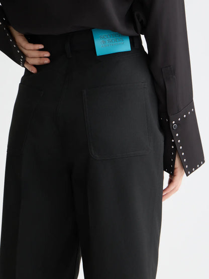 Raine Studded High Rise Wide Leg Pants