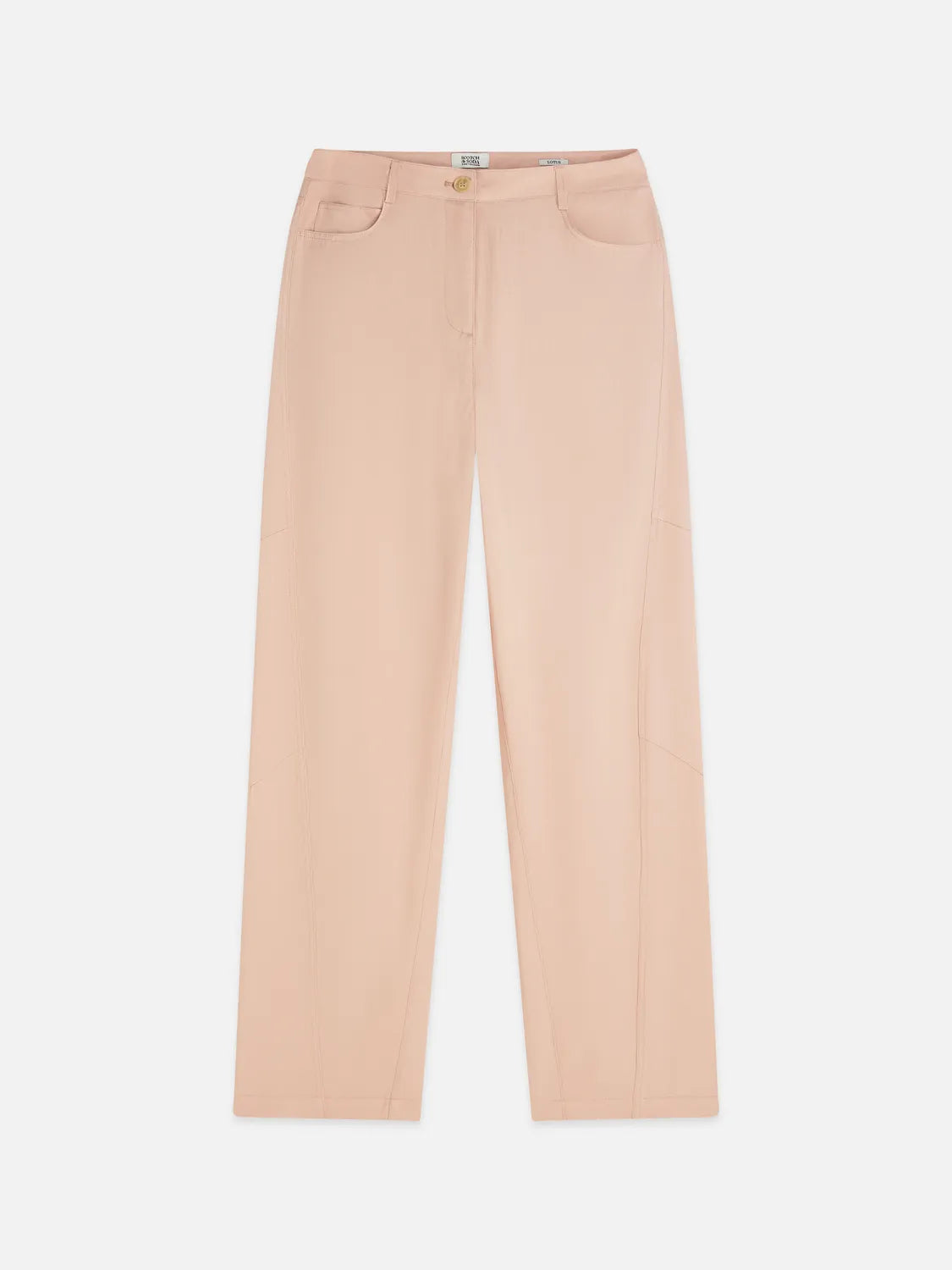Lotus - Twill High Rise Barrel Leg Pants