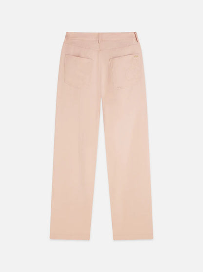 Lotus - Twill High Rise Barrel Leg Pants