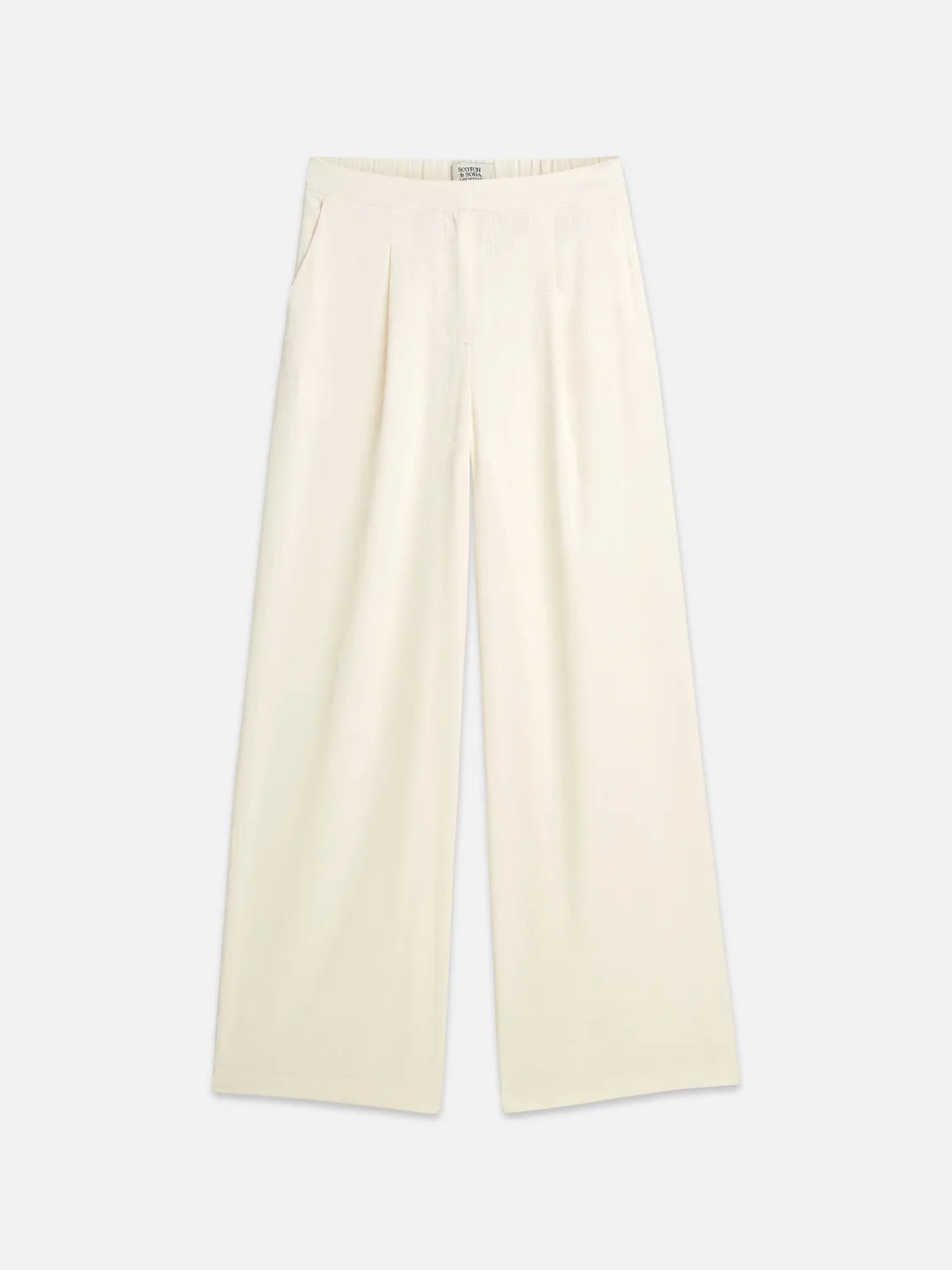Eleni - Jaquard High Rise Wide Leg Pyjama Pants
