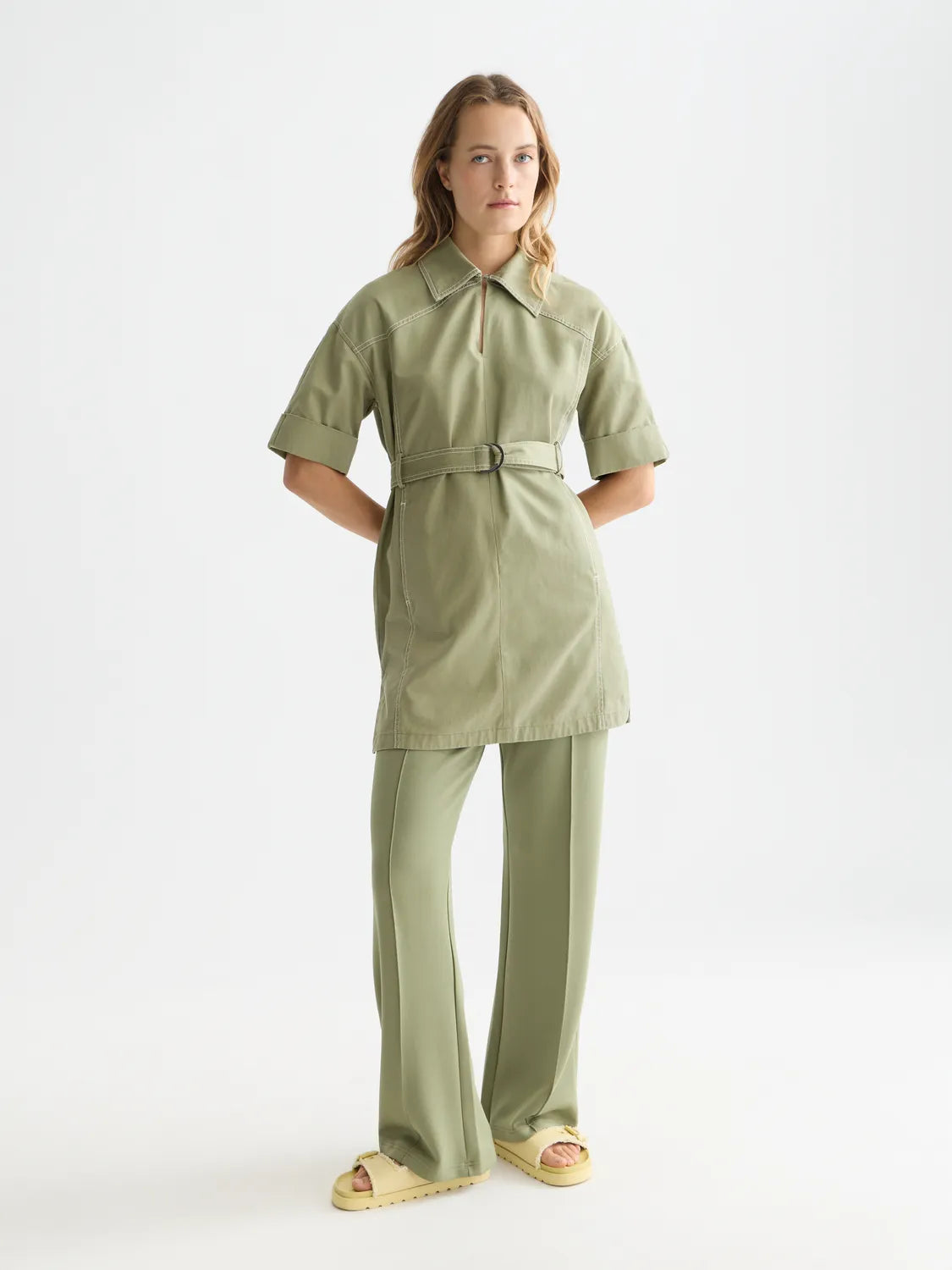 Tencel Pleated Sweatpants
