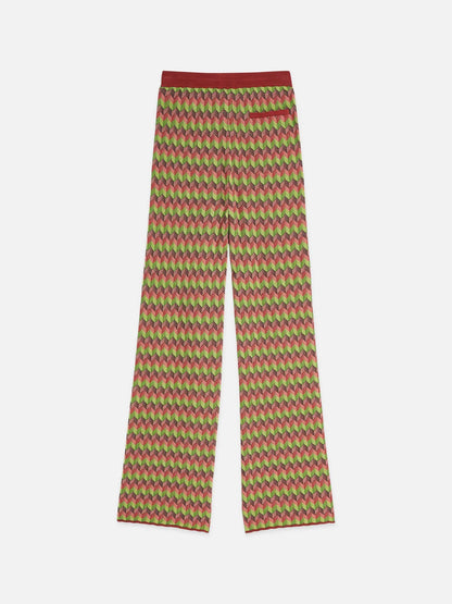 Chevron Knitted Trousers