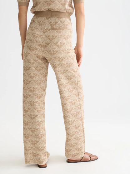 Monogram Jacquard Knitted Trousers