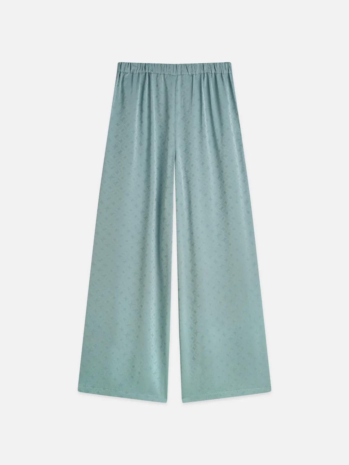 Eleni - High-Rise Wide-Leg Jacquard Pants