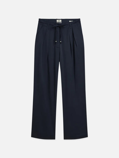 Faye - High-Rise Tapered Leg Satin Cargo Pant