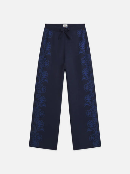 Jacquard Knitted Relaxed-Fit Trousers