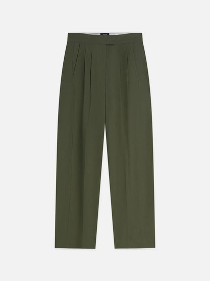 Quinn - Mid-Rise Wide-Leg Gabardine Pants