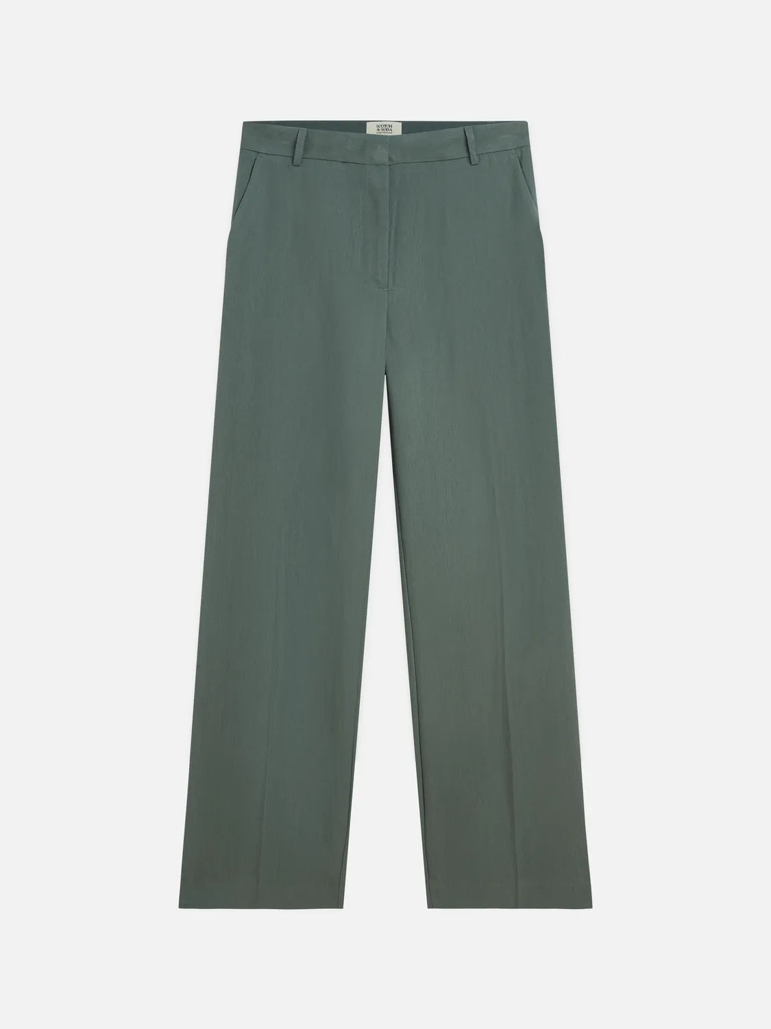 Edie - High-Rise Wide-Leg Lyocell Blend Pants