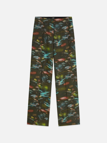 Lou - High-Rise Wide-Leg Printed Pants