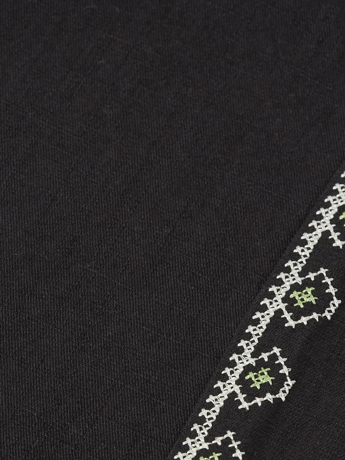 Cleo - High-Rise Wide-Leg Embroidered Workwear Pants