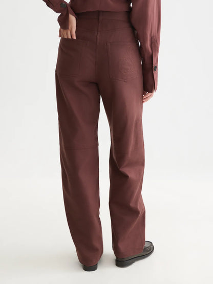 Lotus - High-Rise Barrel Leg Lyocell Pants