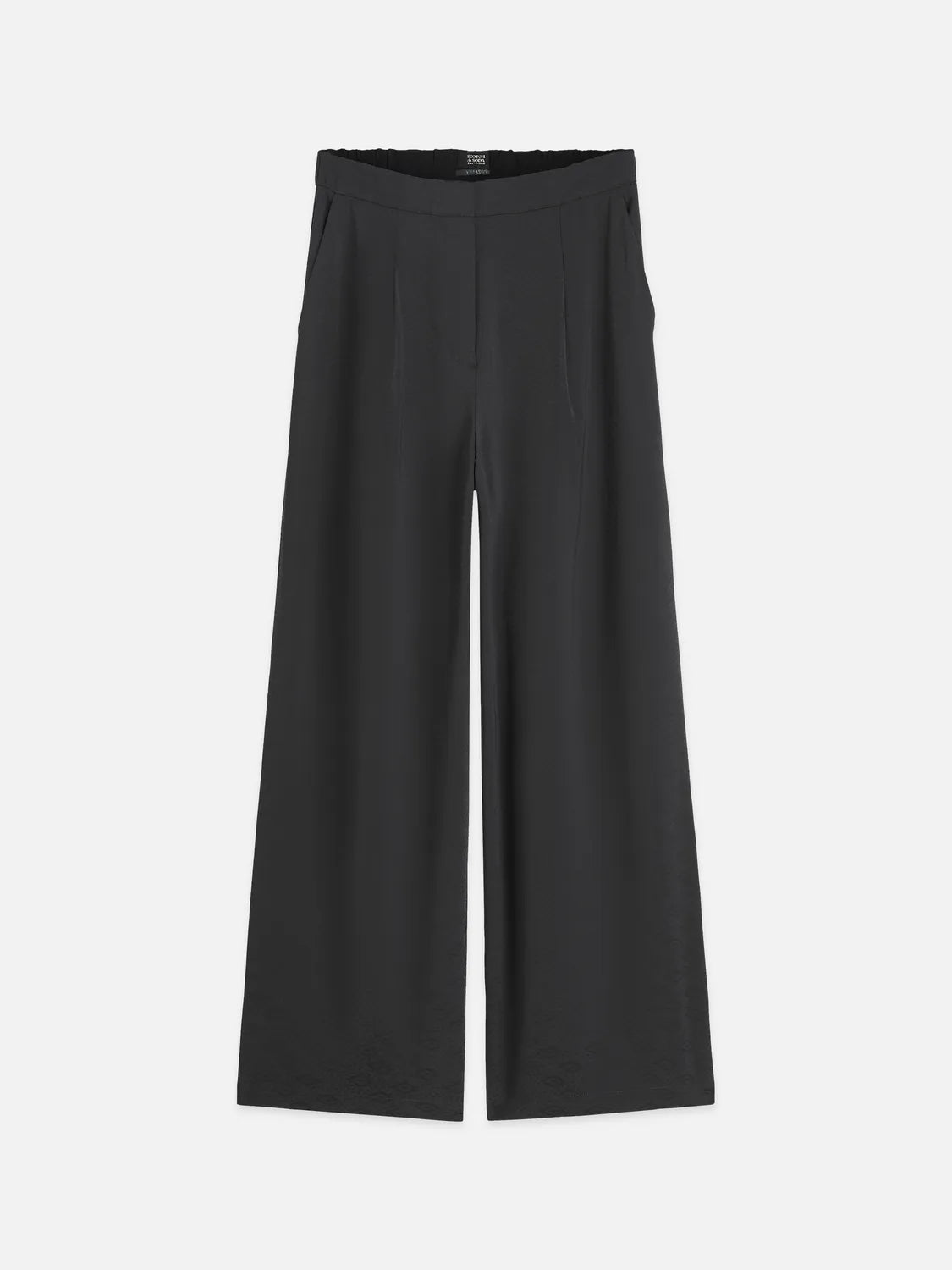 Eleni - High-Rise Wide-Leg Jacquard Pants