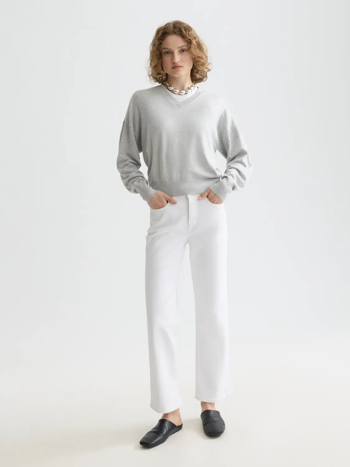 Essentials — The Sky Straight Jeans | Cool White