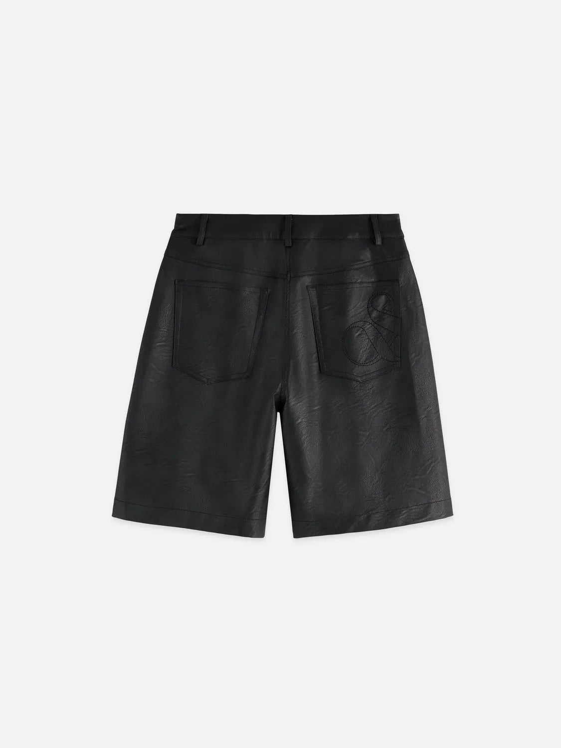 High Rise Faux Leather Short