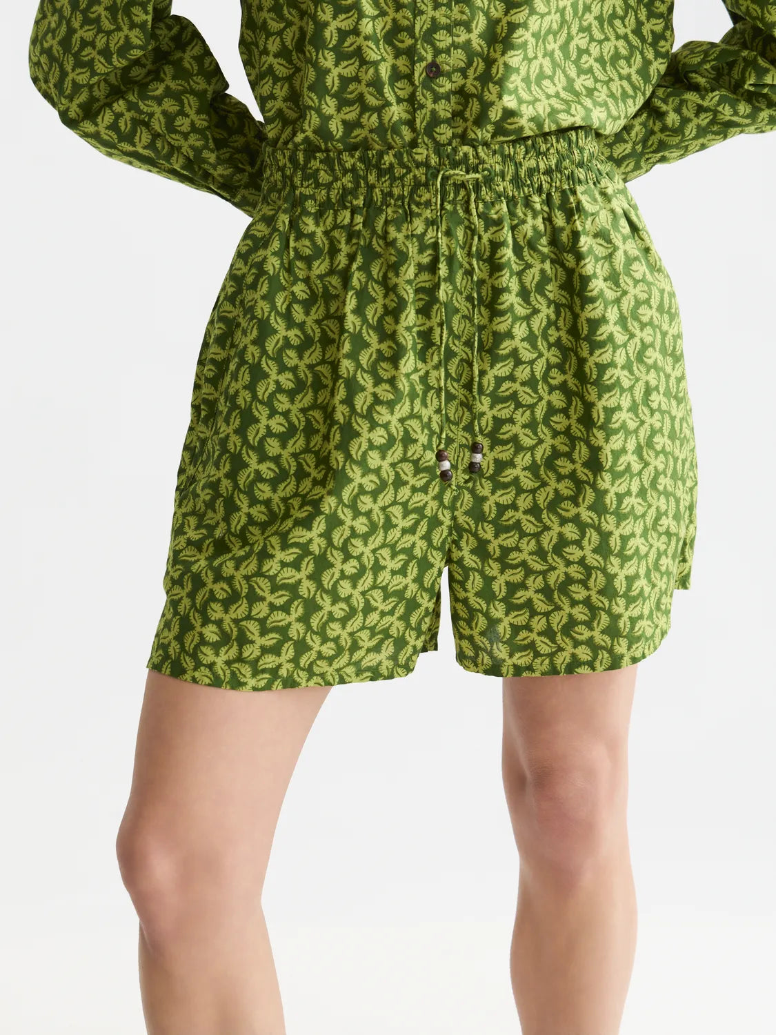 Printed Cotton Shorts