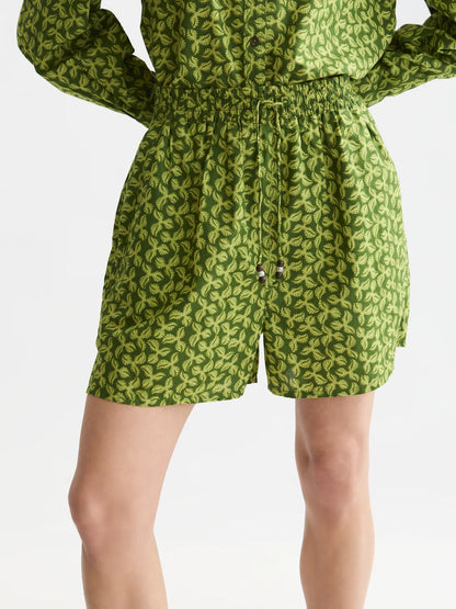 Printed Cotton Shorts