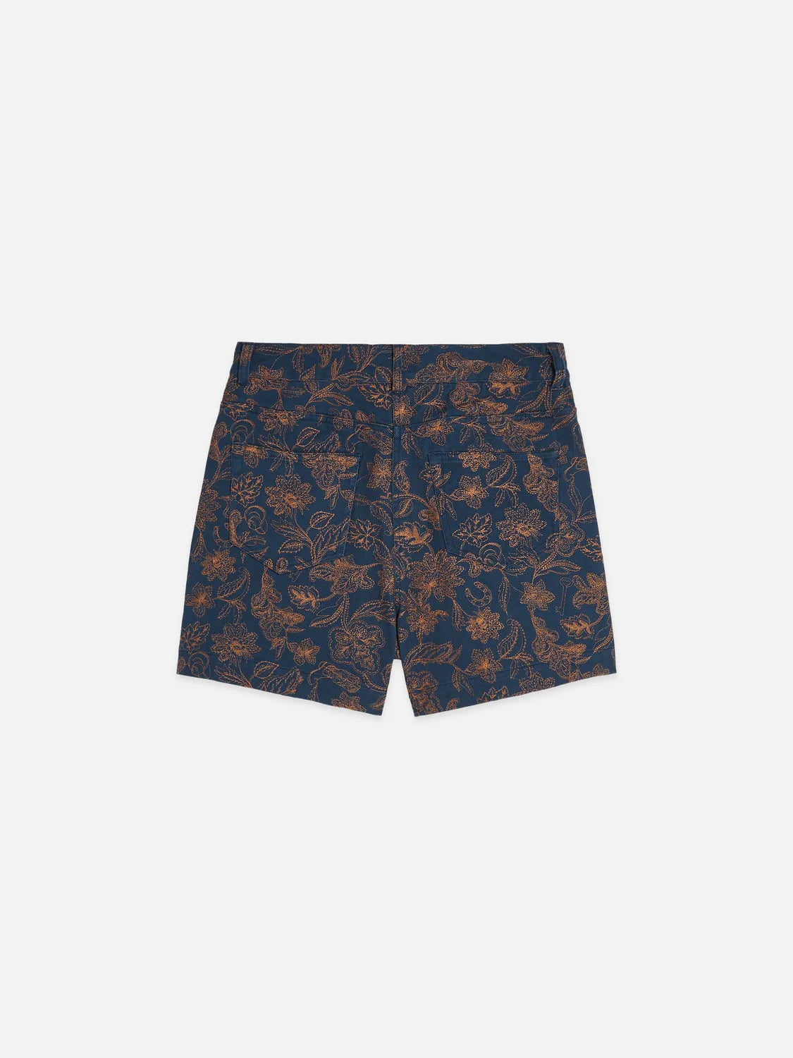 Embroidered High Rise Shorts