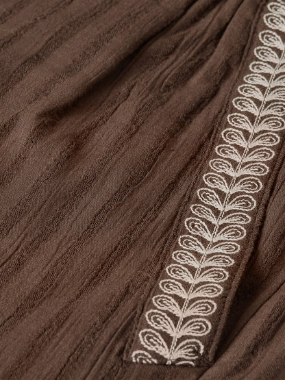 Embroidered Cotton Crepe Shorts
