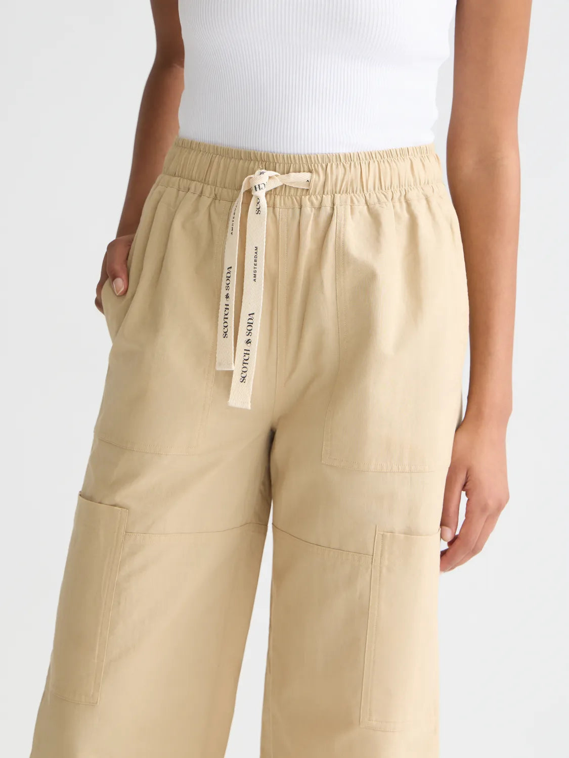 Noa - Linen High-Rise Wide-Leg Relaxed Pull On Pants