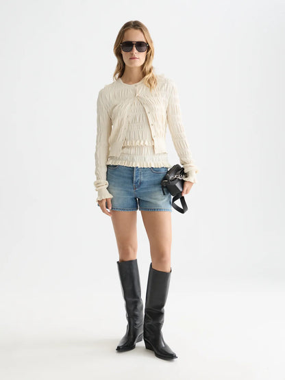 A Line Denim Short